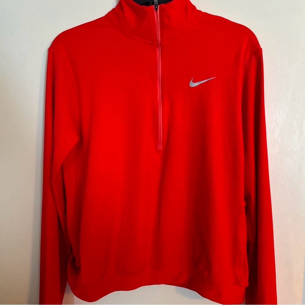 Nike Red Quarter-Zip Pullover
